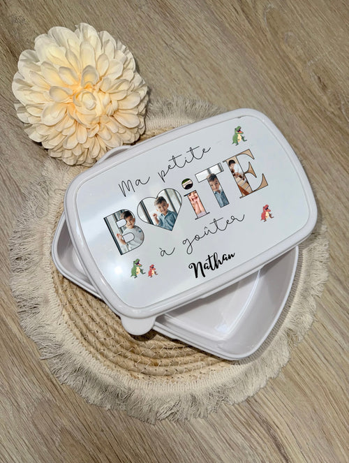 Boîte à goûter personnalisée