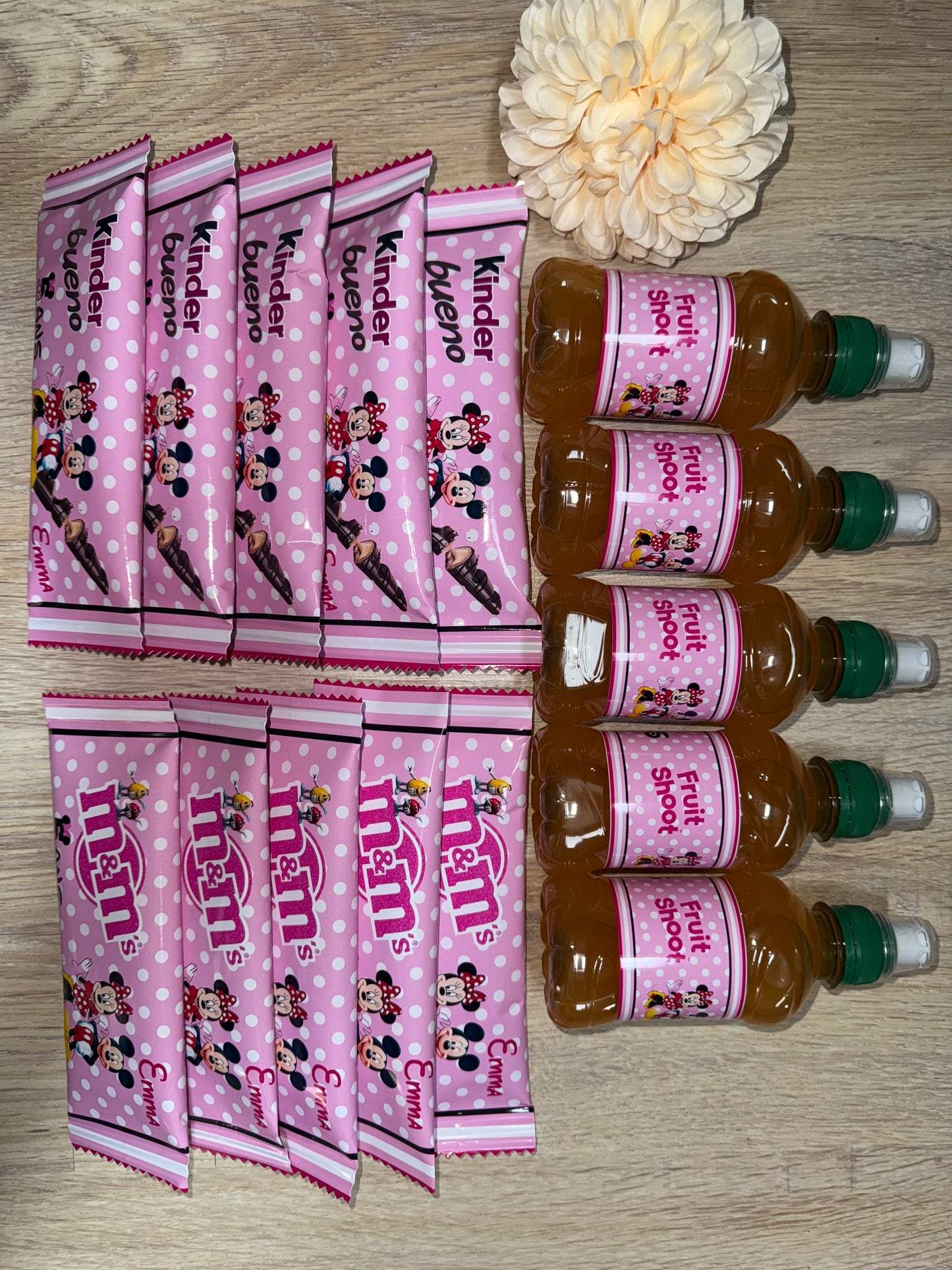 Emballages personnalisés pour gourmandises (Kinder, M&M’s, Fruit Shoot…)