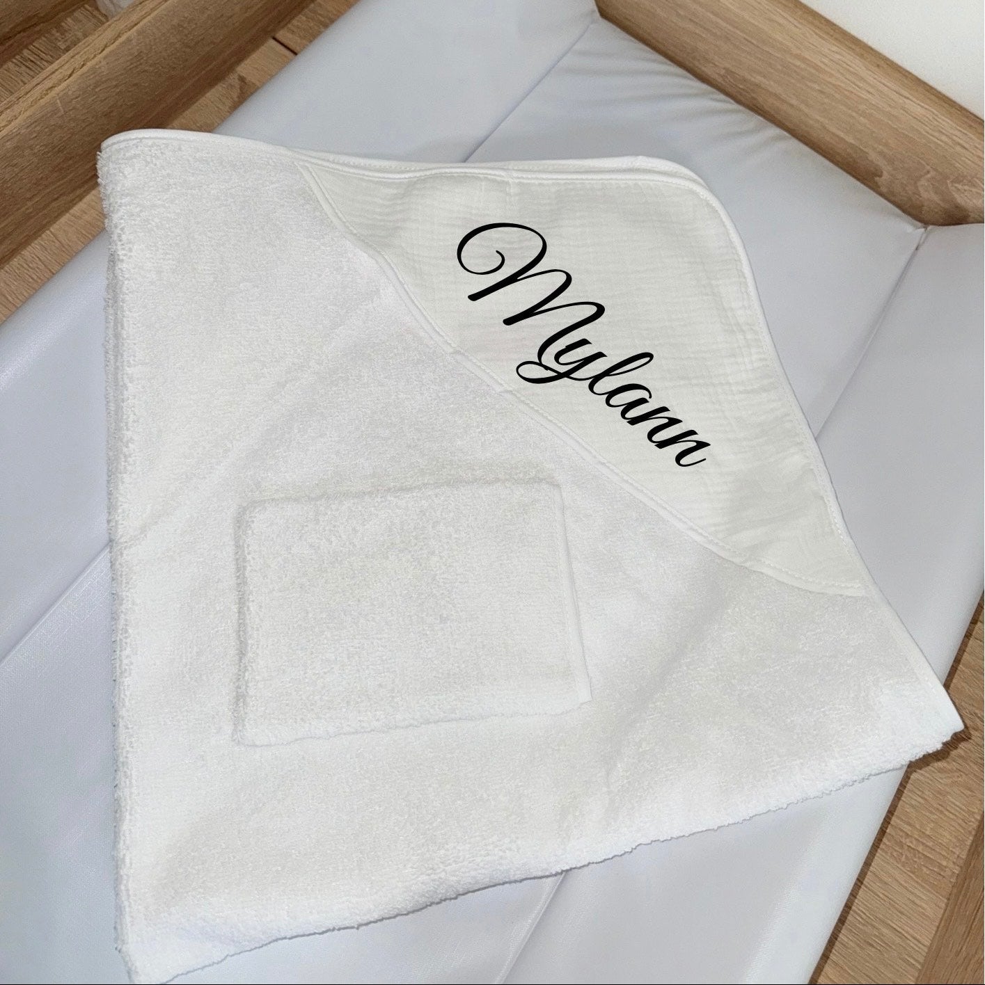 Cape de bain personnalisé
