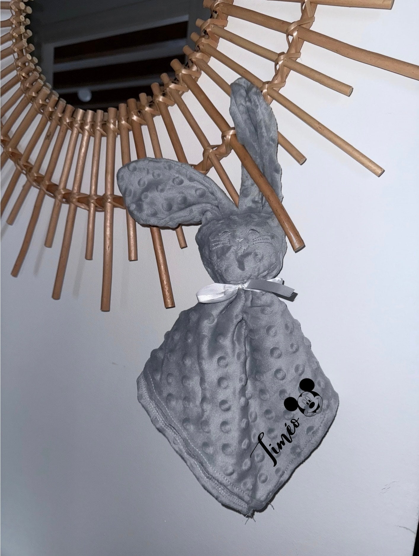 Doudou minky personnalisé