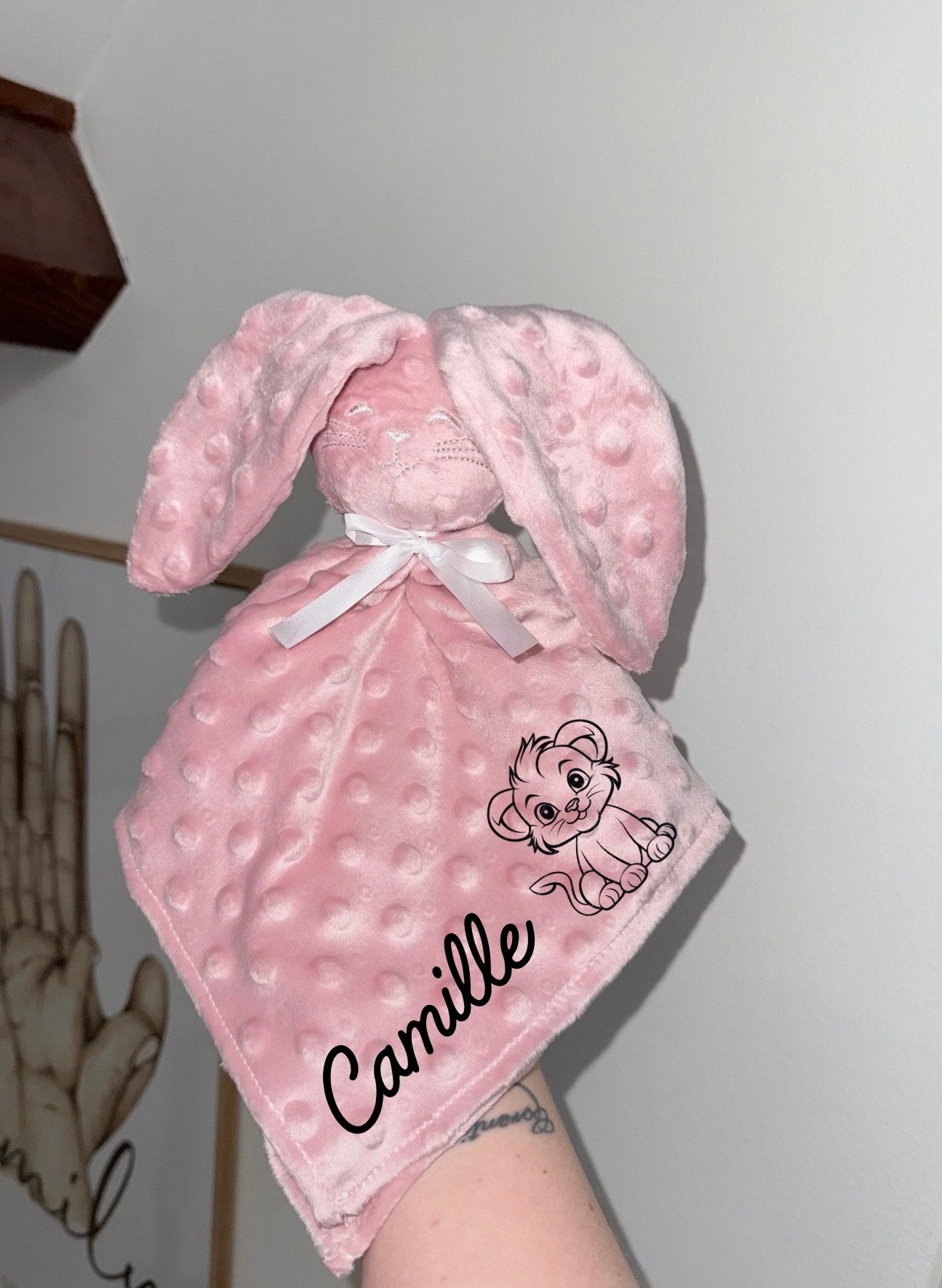 Doudou minky personnalisé