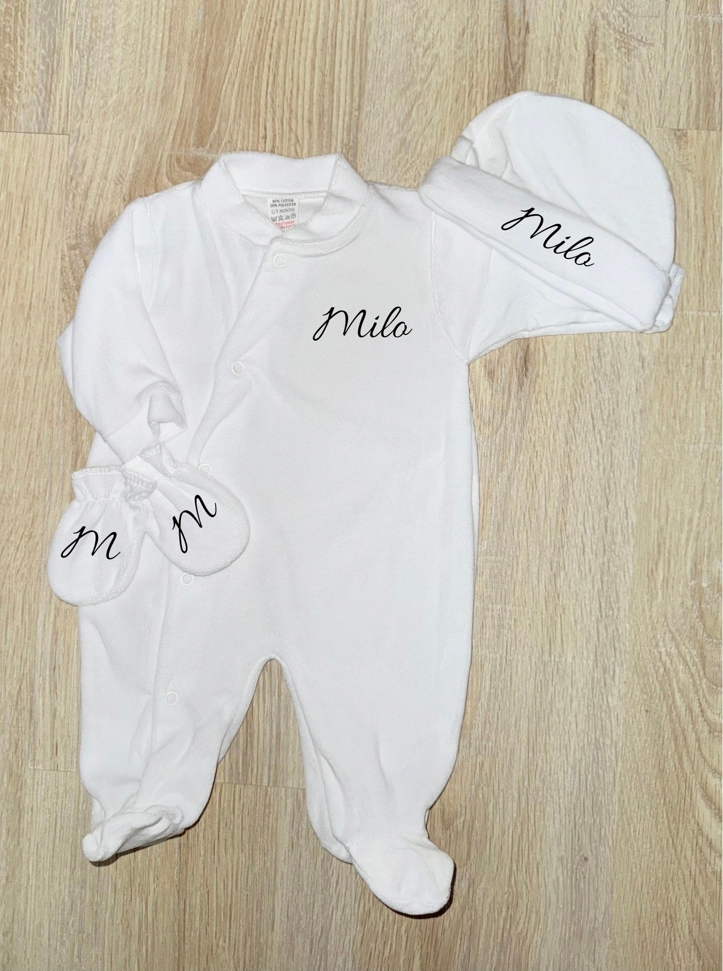 Ensemble 3 Pièces en Velours personnalisé