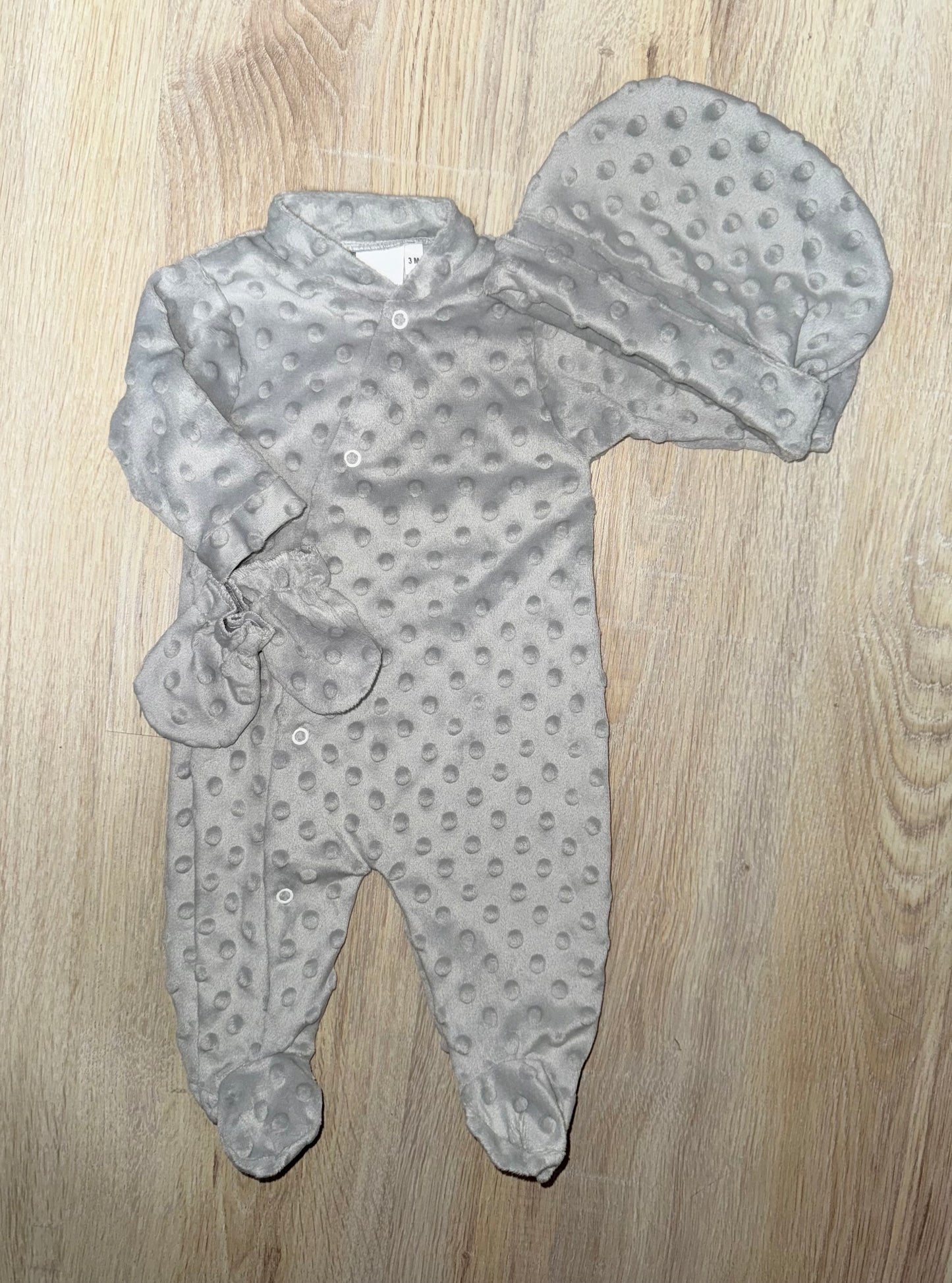 Ensemble 3 Pièces minky personnalisable