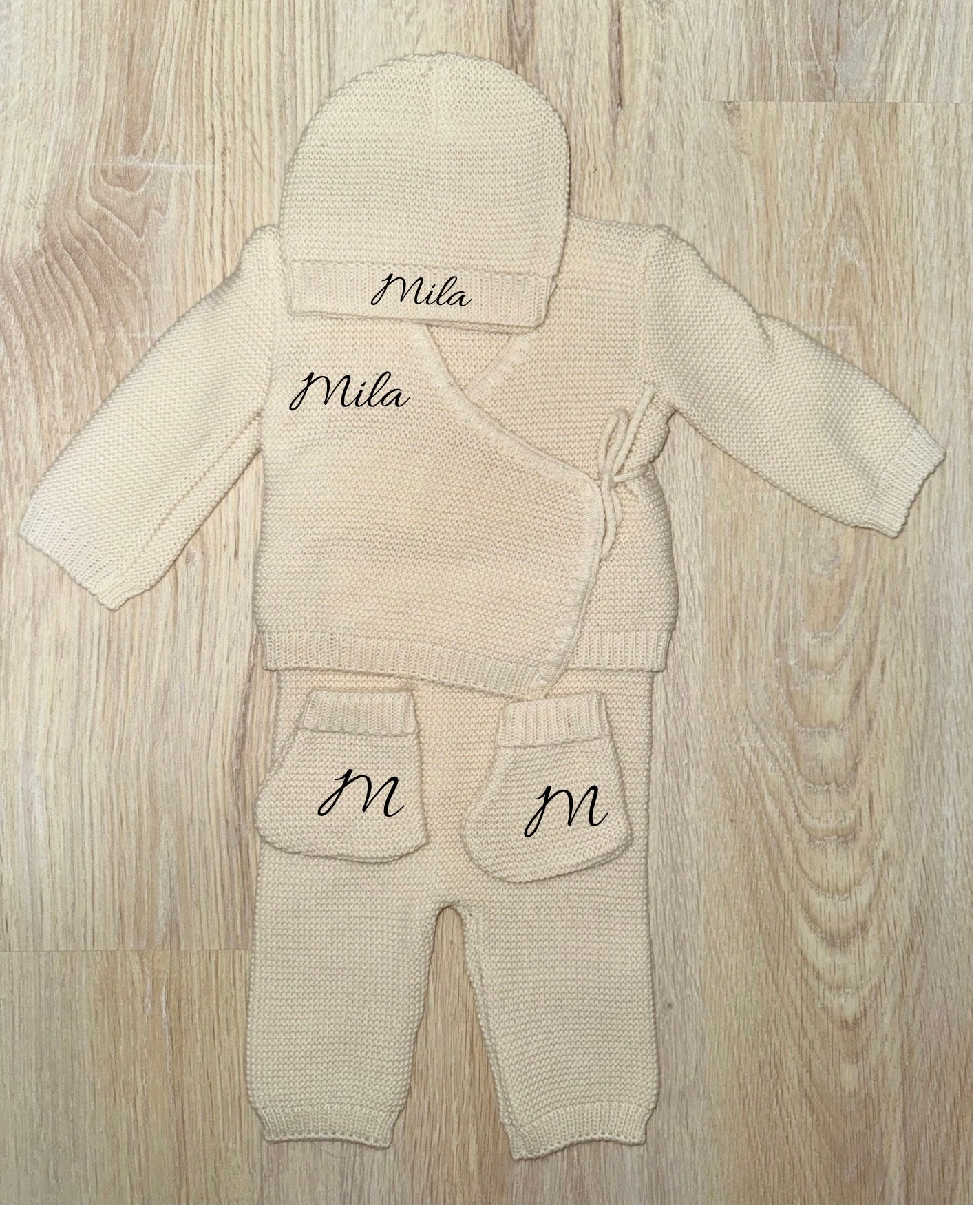 Ensemble Naissance 4 pièces - Laine