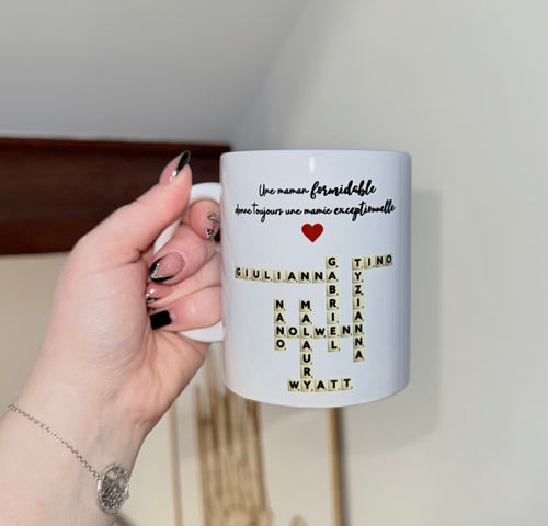 Tasse personnalisée "Scrabble"
