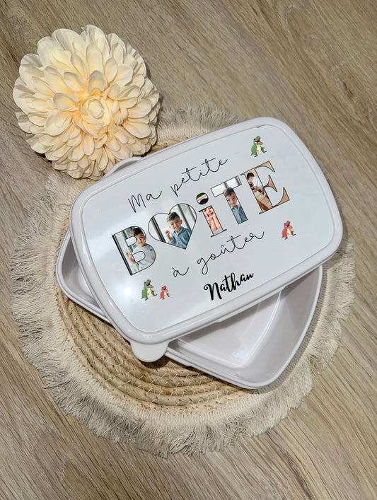 Boîte à goûter personnalisée