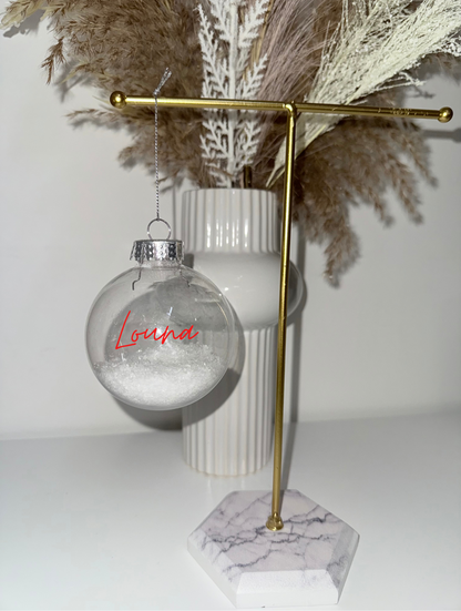 Boule de Noël avec prénom