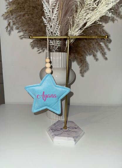 Étoile de Noël personnalisée – bleu