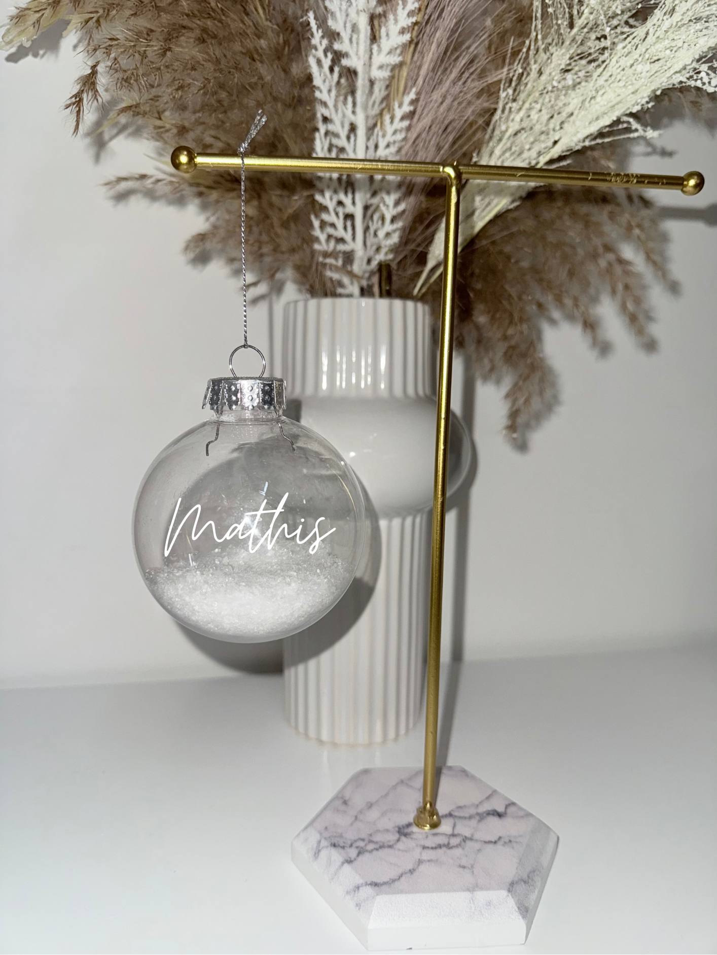 Boule de Noël avec prénom