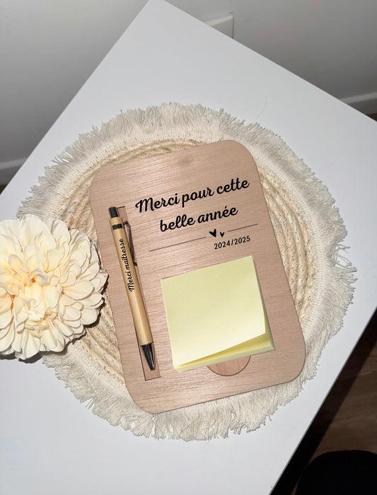 Bloc notes « Merci pour cette année »