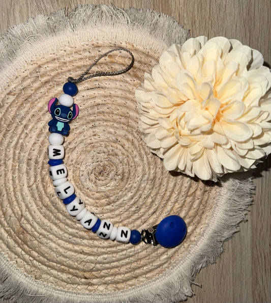 Attache tétine « Stitch »