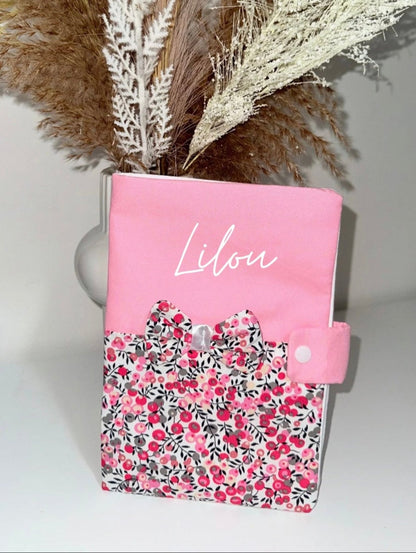 Protège carnet de santé - Rose