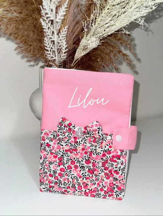 Protège carnet de santé - Rose