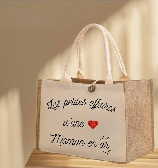 Sac personnalisé "Maman en or"