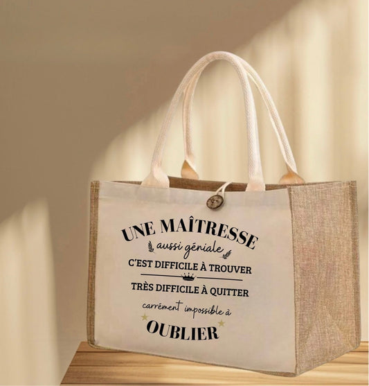 Sac personnalisé "Maîtresse"