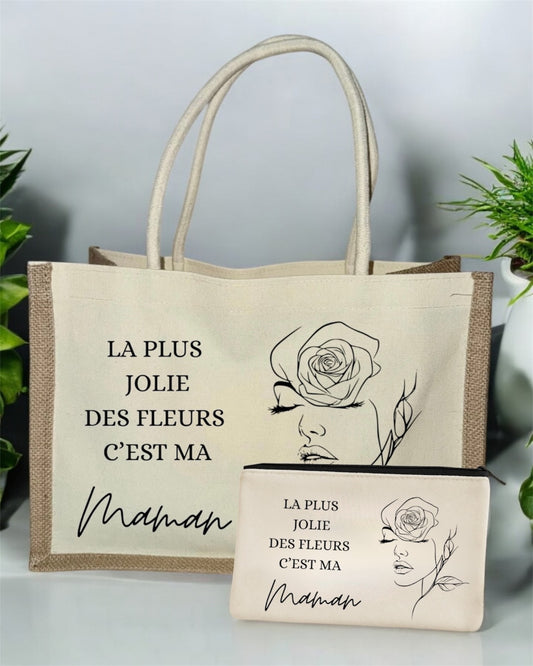 Coffret Maman : Sac personnalisé + Trousse